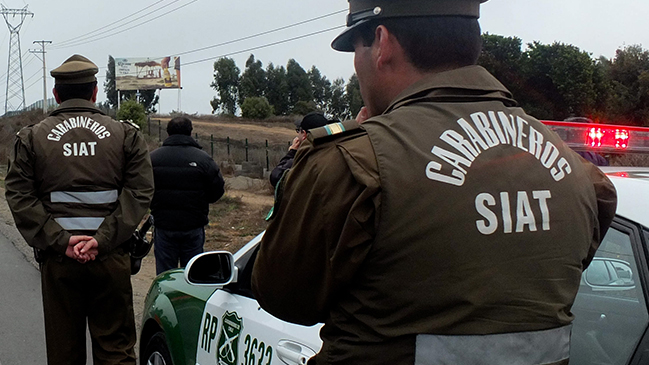 Choque entre vehículo Uber y camión dejó dos pasajeros fallecidos en Pedro Aguirre Cerda