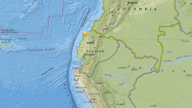 Varios sismos sacudieron la costa norte de Ecuador