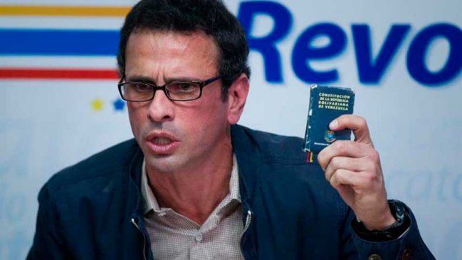 Capriles llamó a presionar elecciones generales en Venezuela: 