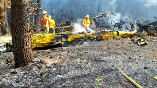 Piloto falleció tras capotar en Santa Juana avión que combatía incendio forestal