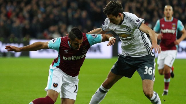 Manchester United superó a West Ham como visitante en la Premier League