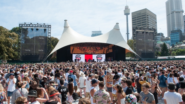 Más de 200 detenidos en un festival de música en Sidney