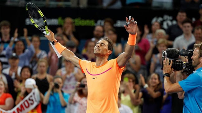 Rafael Nadal empezó el 2017 con victoria en Brisbane