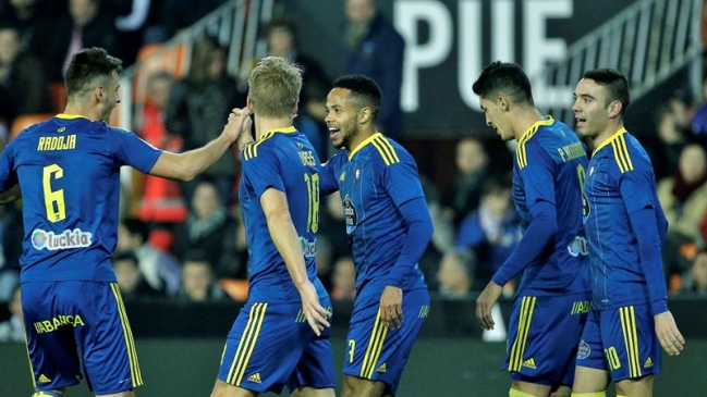 Celta de Vigo puso un pie en cuartos de la Copa del Rey con sólido triunfo ante Valencia