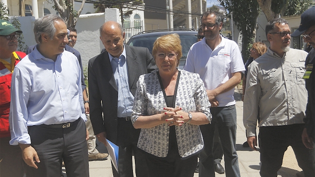 Presidenta Bachelet: Quienes viven en zonas de riesgo tienen que ser trasladados