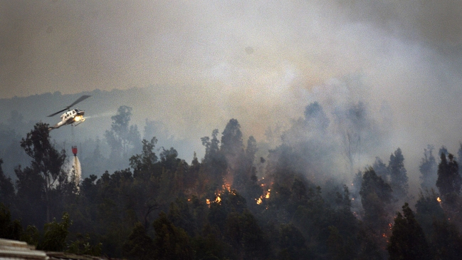 Tres comunas de la Región Metropolitana con alerta roja por incendios forestales