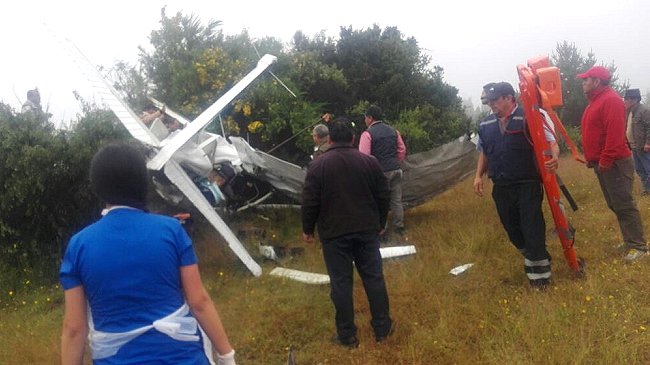 Accidente aéreo deja cuatro personas muertas en Tirúa