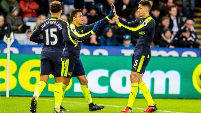 Arsenal humilló a Swansea y Alexis se convirtió en goleador de la Premier League
