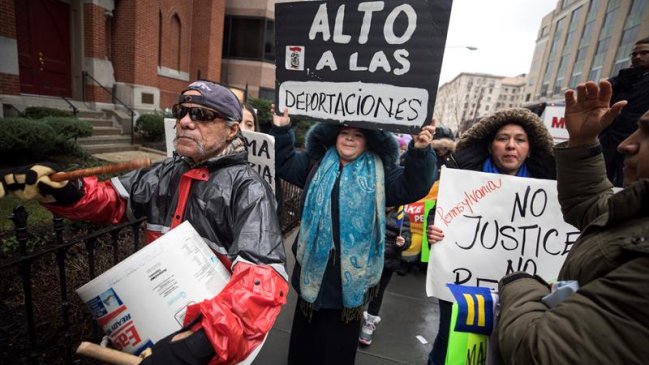 Washington: Dos mil personas marchan contra la política migratoria de Trump