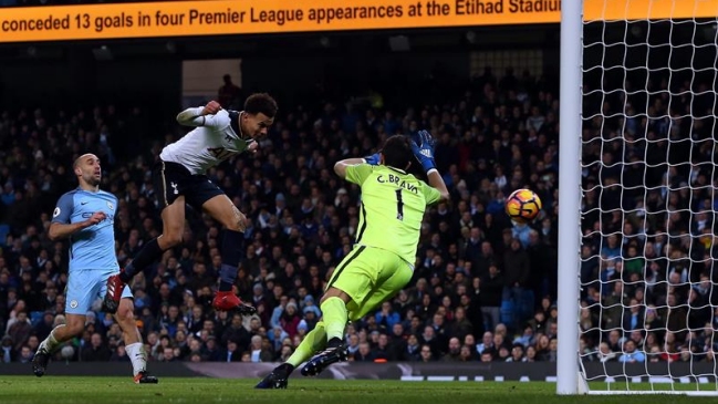 Tottenhan remontó y amargó con un empate a Manchester City de Claudio Bravo