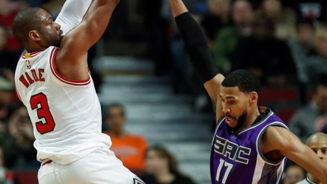 Dwyane Wade lideró triunfo de Chicago Bulls ante Sacramento Kings en la NBA