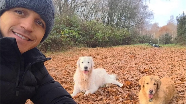 Medio internacional destacó la relación de Alexis Sánchez con sus mascotas