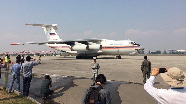 Incendios: Avión ruso 