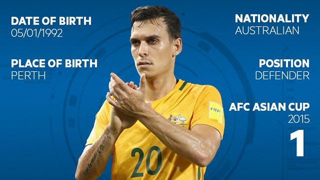 Inter de Milan fichó al defensa australiano Trent Sainsbury