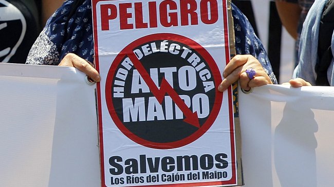 Ambientalistas dicen que proyecto Alto Maipo está cayendo como un 