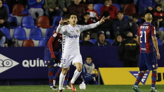  Juan Delgadó marcó su primer gol en derrota de Nástic  