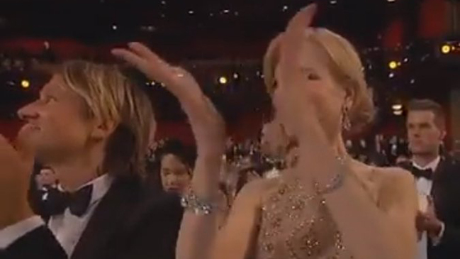 ¿Nicole Kidman no sabe aplaudir? Imagen de la actriz se viraliza durante los Oscar 2017