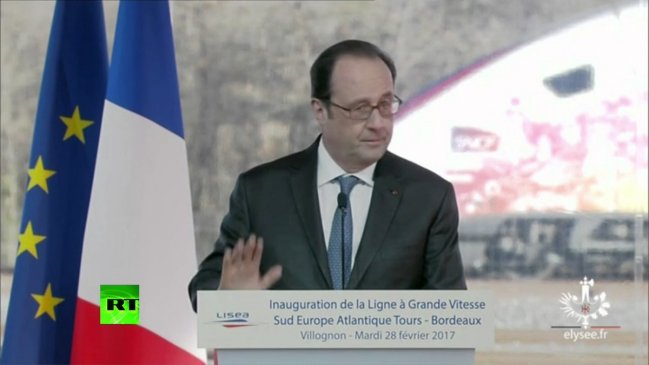 Disparo accidental durante discurso de Hollande hirió a dos personas