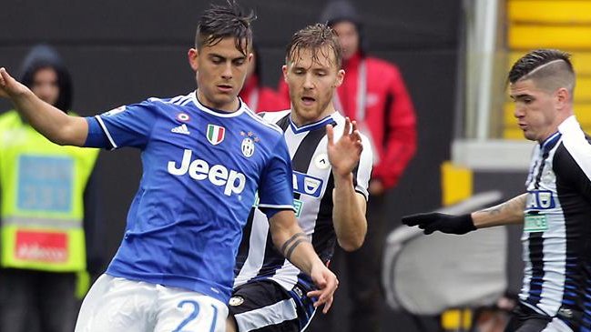 Juventus tuvo un tropiezo en su visita a Udinese en la liga italiana