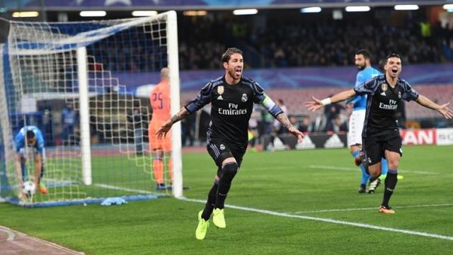 Real Madrid venció a domicilio a Napoli y avanzó a cuartos de final de Champions League