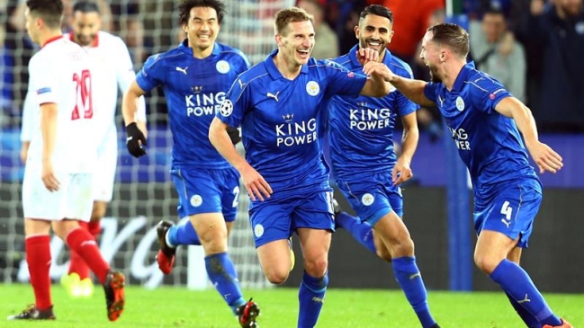 Leicester doblegó a Sevilla de Sampaoli y logró histórico paso a cuartos en la Champions