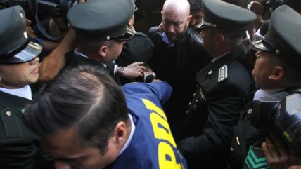   La caótica llegada de Rafael Garay al Palacio de Tribunales 