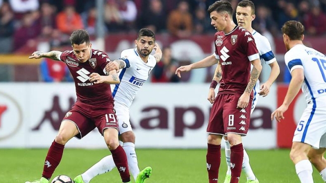 Inter de Milan de Gary Medel rescató un empate ante Torino por la liga italiana