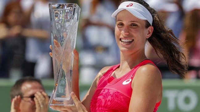 Johanna Konta venció a Caroline Wozniacki y se proclamó campeona del Abierto de Miami