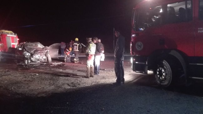 Tres personas fallecieron tras accidente de tránsito en Melipilla
