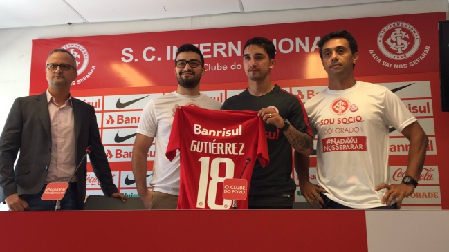 Felipe Gutiérrez fue presentado oficialmente en Inter de Porto Alegre
