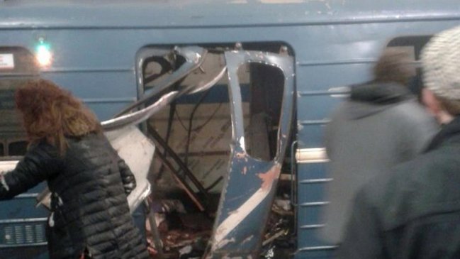 Aumentan a 14 los fallecidos tras atentado en metro de San Petersburgo
