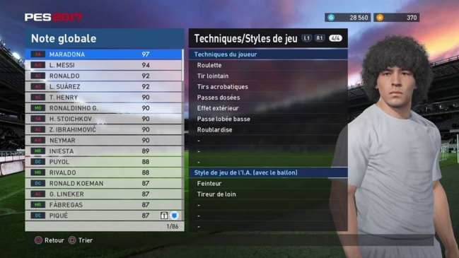 Konami respondió a Maradona por derechos de su imagen en el PES 2017