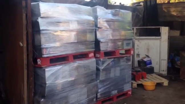 PDI decomisó casi 70 toneladas de baterías de autos con plomo