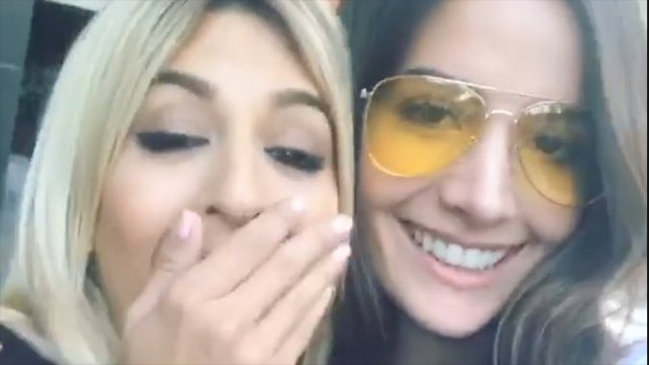 Oriana Marzoli se reencontró con su amiga Aylén Milla en España