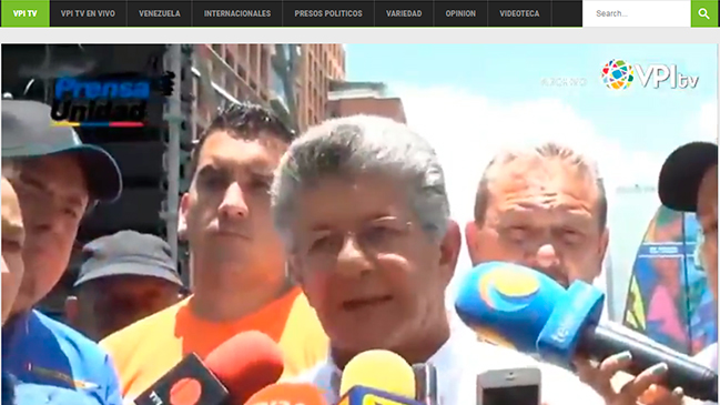 Bloquean dos medios digitales en Venezuela que transmitían protestas opositoras