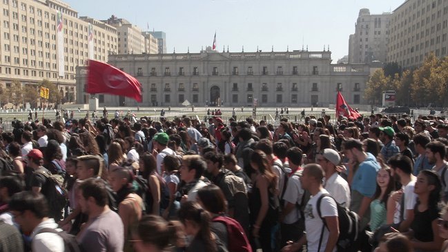 La primera marcha estudiantil del año