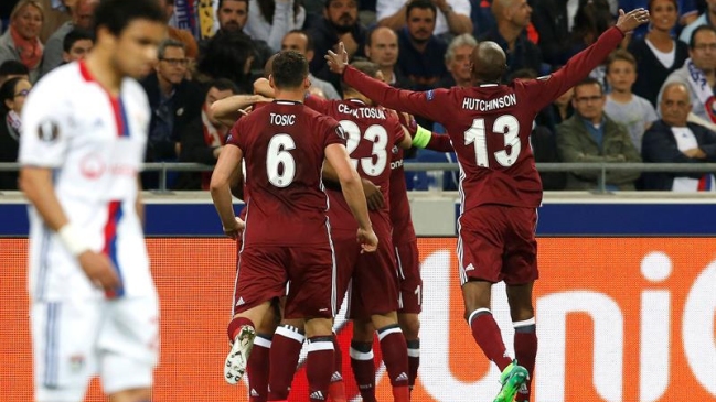 Los resultados de ida en los cuartos de final de la Europa League