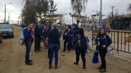   Vecinos de Santa Olga durmieron en carpas para ser censados en donde estuvieron sus viviendas 