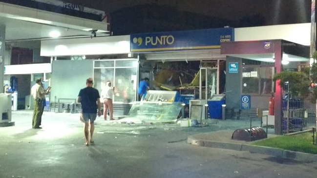 Cayó miembro de banda que destruyó servicentro al estallar un cajero en Providencia