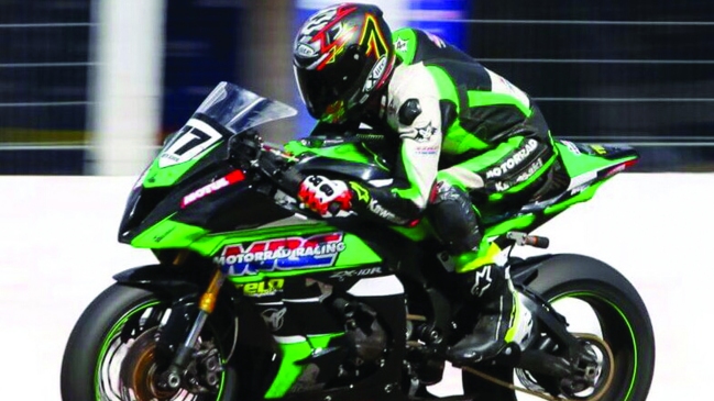 Martin Scheib consiguió podio en la máxima categoría del motociclismo argentino