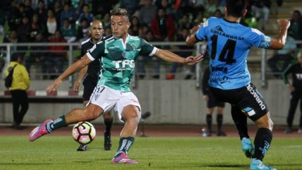 Luis Valenzuela puso la igualdad de Santiago Wanderers ante Deportes Iquique con un cañonazo