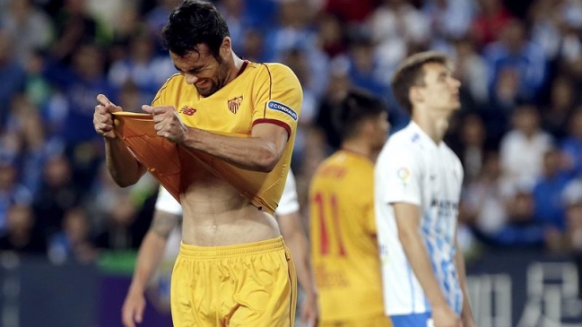 Sevilla de Sampaoli tropezó con Málaga y cedió terreno en la lucha por el tercer puesto en España