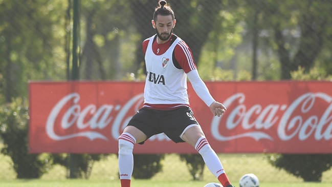Marcelo Larrondo volvió a jugar en el categórico triunfo de River Plate sobre Temperley
