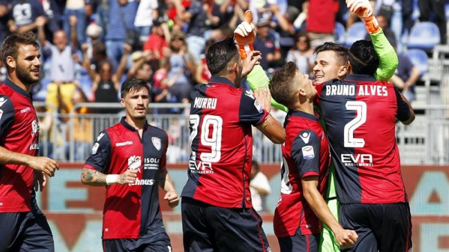Cagliari venció a Empoli por la Serie A con buena actuación de Mauricio Isla