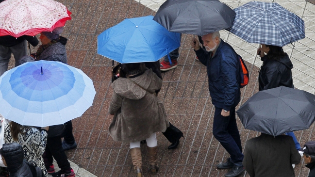 Nuevo frente llega a la zona central el día miércoles