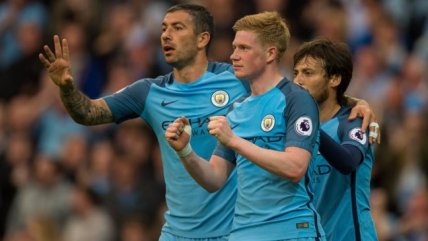 Los goles del claro triunfo de Manchester City sobre West Bromwich en la Premier