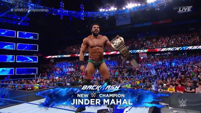 Jinder Mahal venció a Randy Orton para ganar el título mundial de WWE en Backlash