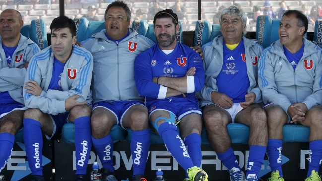 Salas, Castañeda y Rivarola se lucieron en triunfo de históricos de la U sobre selección de hinchas