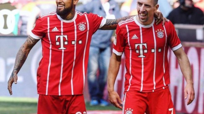 Franck Ribery saludó a su amigo Arturo Vidal por su cumpleaños 30