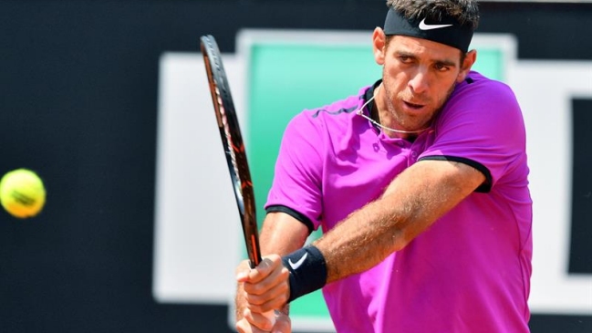 Juan Martín del Potro avanzó a octavos de final en el ATP de Lyon